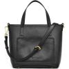 Kattee Soft Leather Tote Bags for Women, Shoulder Purses and Handbags, Casual Work Top Handle(Black)