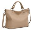 Kattee Women’s Soft Leather Tote Bag, Top Satchel Purses and Handbags(Apricot)