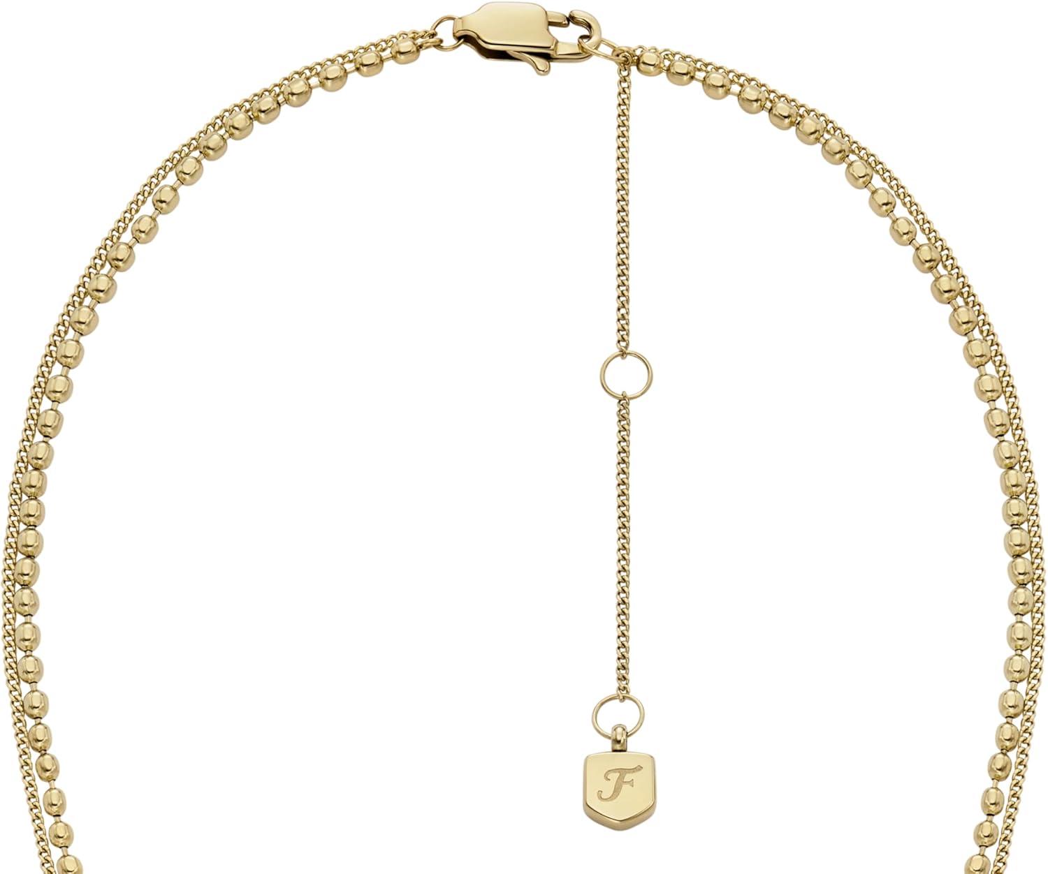 imageFossil Womens GoldTone Stainless Steel Pendant Chain Necklace for WomenSutton Evil Eye