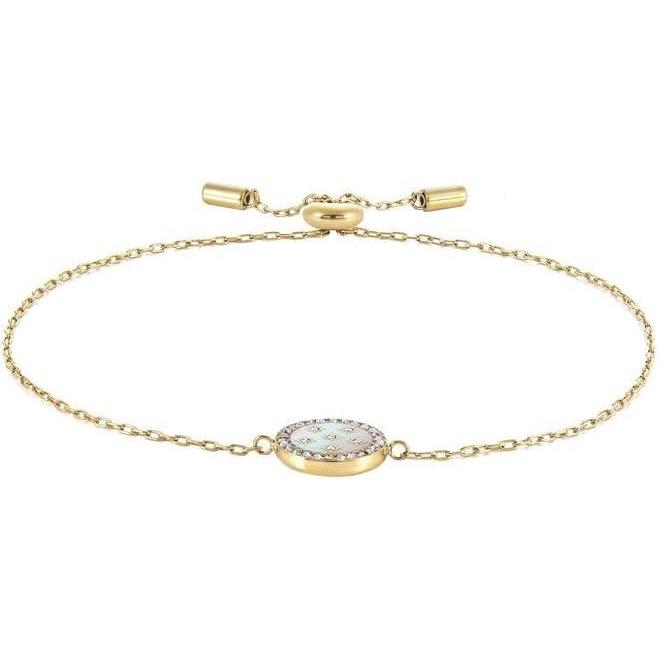 imageFossil Womens Stainless Steel Chain BraceletGold Class MOP