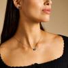 Fossil Women’s Gold-Tone Stainless Steel Pendant Chain Necklace for Women(Butterfly Blue MOP)