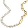 Fossil Women’s Gold-Tone Stainless Steel Pendant Chain Necklace for Women(Gold Chain/Pearl)