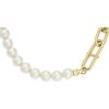 Fossil Women’s Gold-Tone Stainless Steel Pendant Chain Necklace for Women(Gold Chain/Pearl)