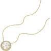 Fossil Women’s Gold-Tone Stainless Steel Pendant Chain Necklace for Women(Gold Classic MOP Disc)