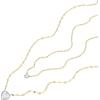 Fossil Women’s Gold-Tone Stainless Steel Pendant Chain Necklace for Women(Gold Double Glitz)