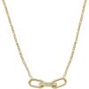 Fossil Women’s Gold-Tone Stainless Steel Pendant Chain Necklace for Women(Gold Heritage D-Link Glitz Chain)