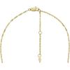 Fossil Women’s Gold-Tone Stainless Steel Pendant Chain Necklace for Women(Gold Heritage D-Link Glitz Chain)