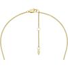 Fossil Women’s Gold-Tone Stainless Steel Pendant Chain Necklace for Women(Gold Heritage Glitz D-Link)