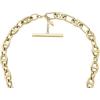 Fossil Women’s Gold-Tone Stainless Steel Pendant Chain Necklace for Women(Gold Heritage Large Anchor Chain)