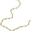 Fossil Women’s Gold-Tone Stainless Steel Pendant Chain Necklace for Women(Gold Heritage Small Anchor Chain)
