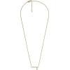 Fossil Women’s Gold-Tone Stainless Steel Pendant Chain Necklace for Women(Gold Mama)