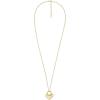 Fossil Women’s Gold-Tone Stainless Steel Pendant Chain Necklace for Women(Gold Sadie Heart Lock)