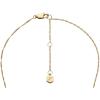 Fossil Women’s Gold-Tone Stainless Steel Pendant Chain Necklace for Women(Gold Sutton Skaky Glitz)