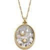 Fossil Women’s Gold-Tone Stainless Steel Pendant Chain Necklace for Women(Gold Sutton Skaky Glitz)