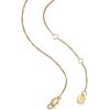 Fossil Women’s Gold-Tone Stainless Steel Pendant Chain Necklace for Women(Gold/Green Heart)