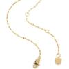 Fossil Women’s Gold-Tone Stainless Steel Pendant Chain Necklace for Women(Gold/Pearl Layer)