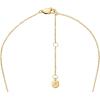 Fossil Women’s Gold-Tone Stainless Steel Pendant Chain Necklace for Women(Gold/Stone Horseshoe)