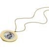 Fossil Women’s Gold-Tone Stainless Steel Pendant Chain Necklace for Women(Harlow Gold Disc)
