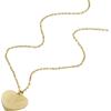 Fossil Women’s Gold-Tone Stainless Steel Pendant Chain Necklace for Women(Harlow Gold Heart Pendant)