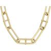 Fossil Women’s Gold-Tone Stainless Steel Pendant Chain Necklace for Women(Heritage Gold Link)