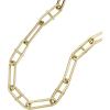 Fossil Women’s Gold-Tone Stainless Steel Pendant Chain Necklace for Women(Heritage Gold Link)