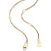 Fossil Women’s Gold-Tone Stainless Steel Pendant Chain Necklace for Women(Layered Blue Bead)