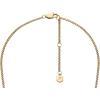 Fossil Women’s Gold-Tone Stainless Steel Pendant Chain Necklace for Women(Layered Gold Bead)