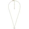 Fossil Women’s Gold-Tone Stainless Steel Pendant Chain Necklace for Women(MOP Butterfly)