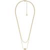 Fossil Women’s Gold-Tone Stainless Steel Pendant Chain Necklace for Women(Sutton Evil Eye)