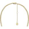 Fossil Women’s Gold-Tone Stainless Steel Pendant Chain Necklace for Women(Sutton Evil Eye)