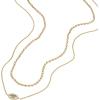 Fossil Women’s Gold-Tone Stainless Steel Pendant Chain Necklace for Women(Sutton Evil Eye)