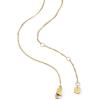 Fossil Women’s Gold-Tone Stainless Steel Pendant Chain Necklace for Women(Sutton MOP Evil Eye)