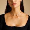Fossil Women’s Gold-Tone Stainless Steel Pendant Chain Necklace for Women(Y-Link)