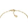 Fossil Women’s Heritage D-Link Brass Chain Anklet(Gold)