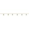 Fossil Women’s Heritage D-Link Brass Chain Anklet(Gold Evil Eye)
