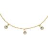 Fossil Women’s Heritage D-Link Brass Chain Anklet(Gold Evil Eye)