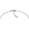 Fossil Women’s Heritage D-Link Brass Chain Anklet(Silver)