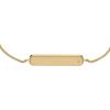 Fossil Women’s Plated Stainless Steel Engravable Personalized Gift Bracelet for Women(Gold Sadie ID Bar)