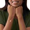 Fossil Women’s Plated Stainless Steel Engravable Personalized Gift Bracelet for Women(Rose Gold Disc)