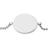 Fossil Women’s Plated Stainless Steel Engravable Personalized Gift Bracelet for Women(Silver Disc)