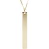 Fossil Women’s Plated Stainless Steel Engravable Personalized Gift Pendant Chain Necklace for Women(Gold)