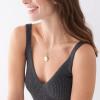 Fossil Women’s Plated Stainless Steel Engravable Personalized Gift Pendant Chain Necklace for Women(Gold Locket)