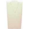 Fossil Women’s Plated Stainless Steel Engravable Personalized Gift Pendant Chain Necklace for Women(Rose Gold Small Heart)