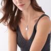 Fossil Women’s Plated Stainless Steel Engravable Personalized Gift Pendant Chain Necklace for Women(Silver Locket)