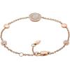 Fossil Women’s Rose Gold-Tone Stainless Steel Chain or Beaded Bracelet for Women(Rose Gold Glitz Disc)