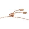 Fossil Women’s Rose Gold-Tone Stainless Steel Chain or Beaded Bracelet for Women(Rose Gold MOP Pendant)