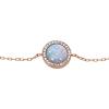 Fossil Women’s Rose Gold-Tone Stainless Steel Chain or Beaded Bracelet for Women(Rose Gold MOP Pendant)