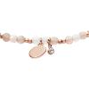 Fossil Women’s Rose Gold-Tone Stainless Steel Chain or Beaded Bracelet for Women(Rose Gold Moonstone)