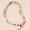 Fossil Women’s Rose Gold-Tone Stainless Steel Chain or Beaded Bracelet for Women(Rose Gold Moonstone)