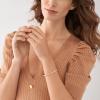 Fossil Women’s Rose Gold-Tone Stainless Steel Chain or Beaded Bracelet for Women(Rose Gold Sadie Glitz Dot)